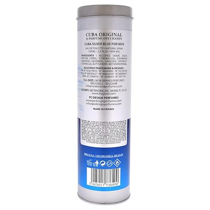 Cuba Silver Blue Eau de Toilette Spray 100ml