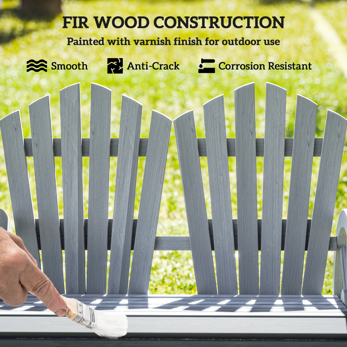 Elegant Grey Outdoor Chair with Ergonomic Support and Strong Design