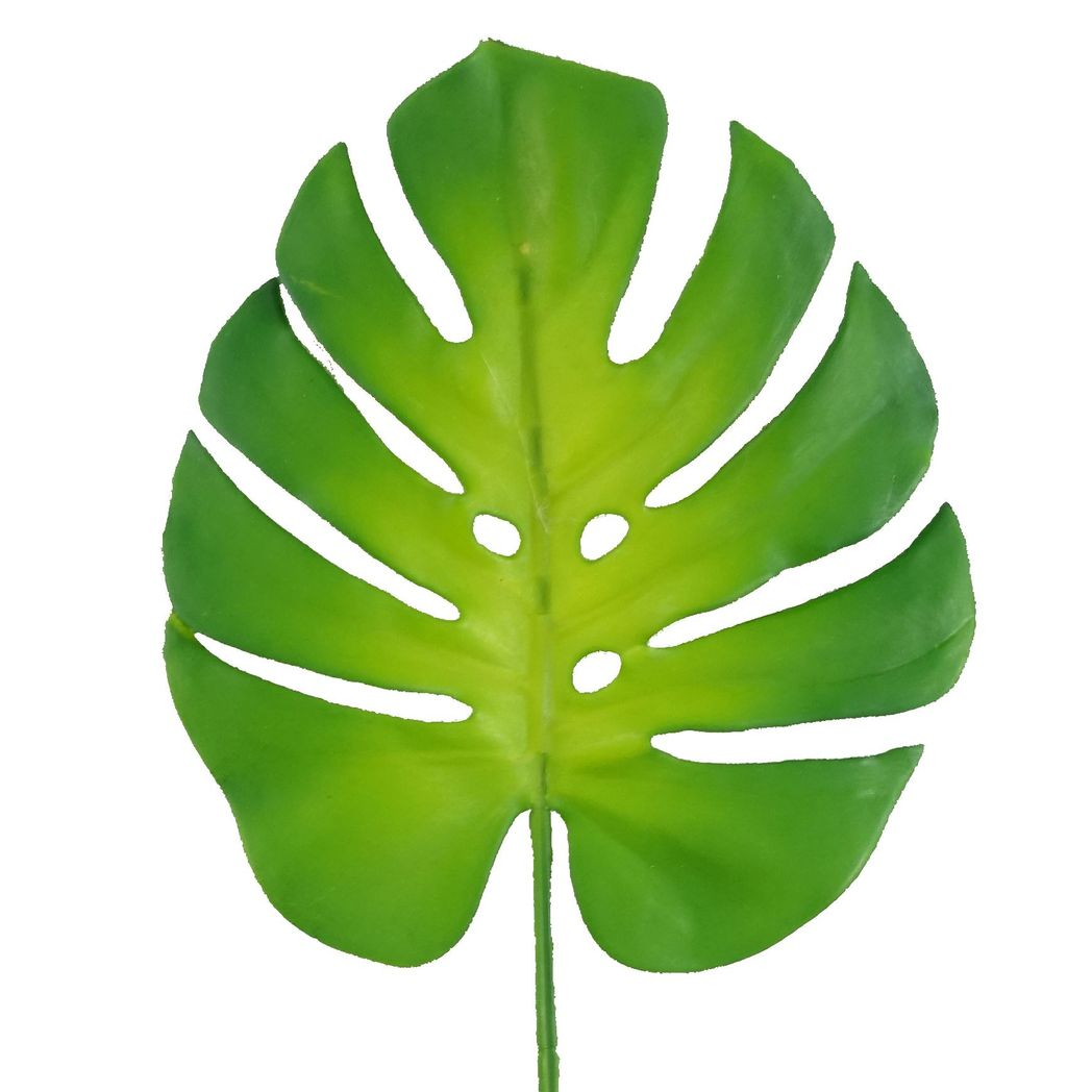 Pack of 6 x 55cm Single Artificial Monstera Leaf