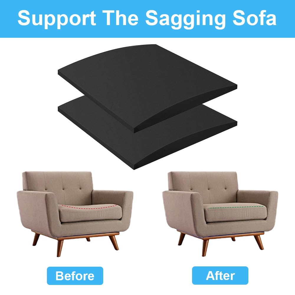 JOAASU 2PCS 50 x 50cm Sofa Cushion Support for Sagging Seat, Sofa Repair Foam, Cushion Sag Repair, High Density Foam