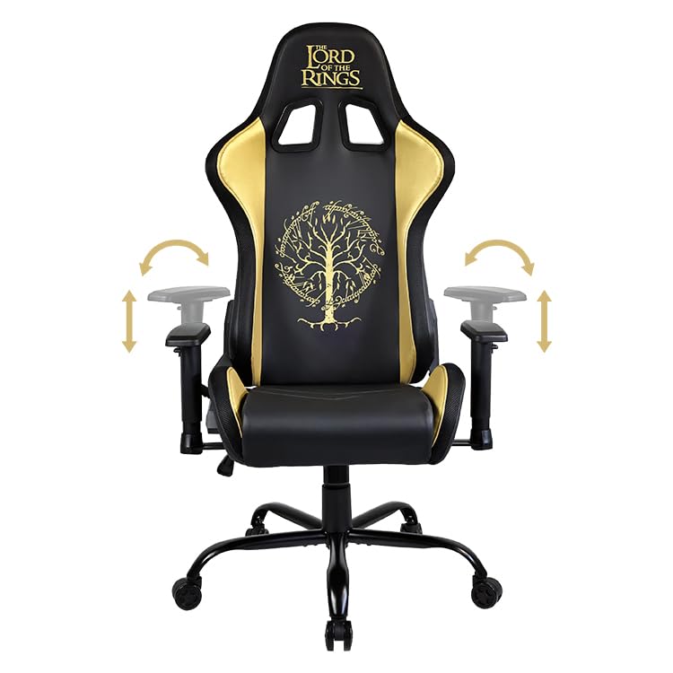 Subsonic Lord of the Rings Gaming Chair Pro Black Official Licence Adult