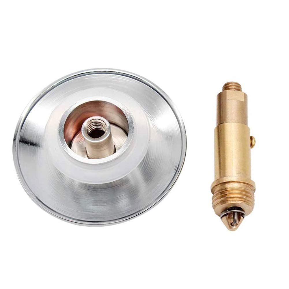 Pop Up Click Clack Sprung Plug Stopper,Bathroom Basin Sink Drain Plug Stopper,Waste Push Button Brass Slotted Plug for Washbasin Bathroom 1pcs