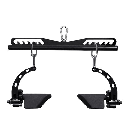 LAT Pull down Bar Accessories Straight Handle spacing Adjustable, Cable Machine Attachment for Pulley System,Weight Fitness Body Training and Strength