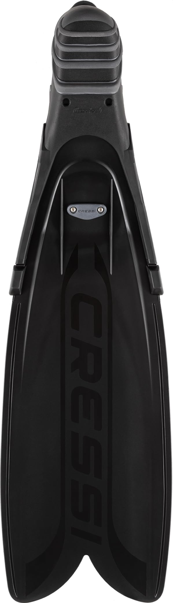 CRESSI Gara Turbo Flex Fins Black 42/43 - Unisex Lightweight Reactive High Performance Fins Gara System with Interchangeable Blades for Diving, Apnea,