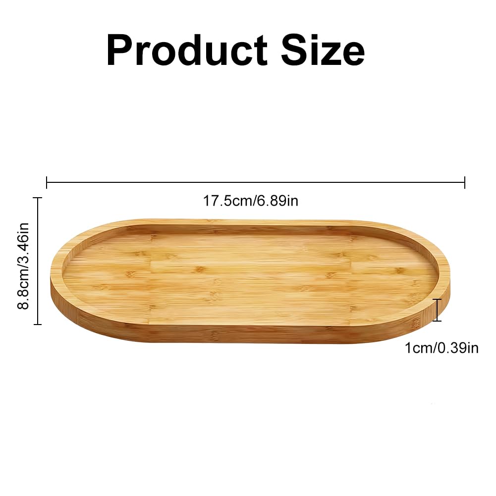 Bamboo Soap Tray, Bamboo Soap Dispenser, Oval Soap Tray & Dispenser Tray, Dresser Jewelry Ring Dish, Comestic Holder Bathtub Organizer