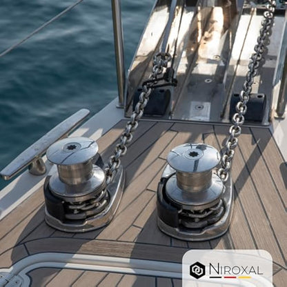 200-cm = 2-Meter 13-mm Thick Stainless Steel Chain V4A Short-Linked from NietFullThings on Piece Anchor Chain DIN 5685 DIN 766 2-m