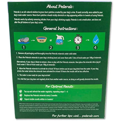 Peterals 400 Grams - Natural Mineral Rocks to Prevent Grass Burn Yellow Patches from Dog Urine