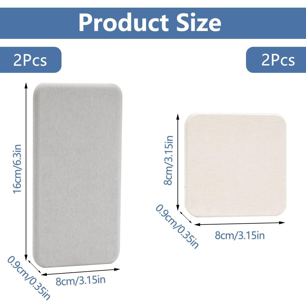 4 Piece Water Absorbent Diatomite Coasters,8x8cm Water Absorbing Stone Tray