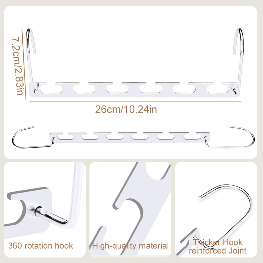 Lighterday Space Saving Hangers - Magic Hangers for Trouser, Coat & Clothes (10 Pcs)