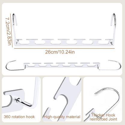Lighterday Space Saving Hangers - Magic Hangers for Trouser, Coat & Clothes 10 Pcs