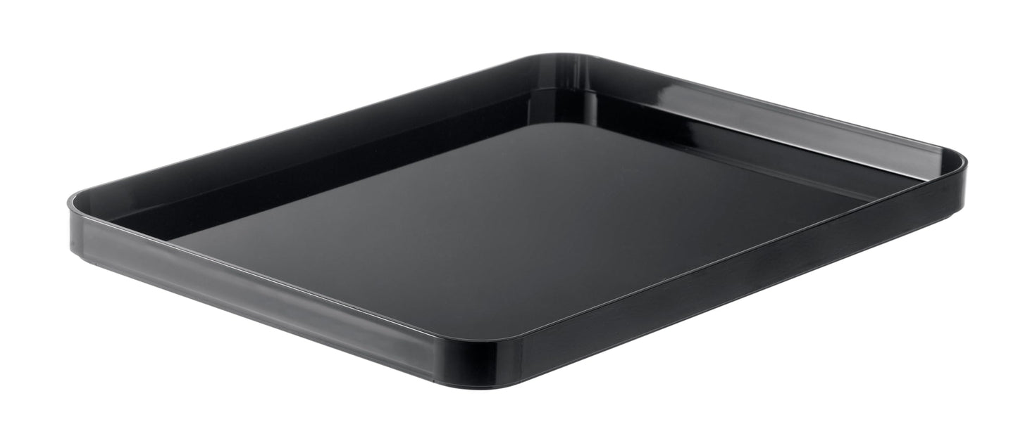 SmartStore Compact Storage Box L Lid Grey Durable Versatile | Perfect for Home Office Kitchen Organisation
