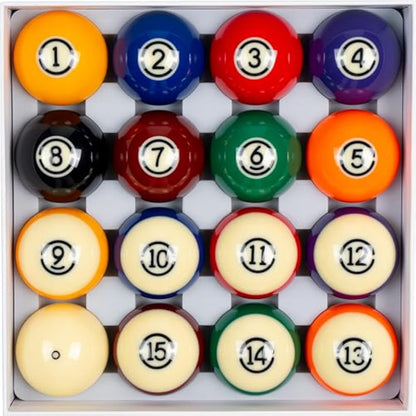 Billmart, Premium Billiard Ball Set - 16 Standard Size Balls (57.2mm)