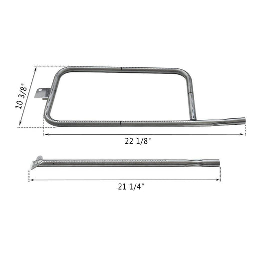 onlyfire Stainless Steel Burner Tube Fits for Weber Q300/Q3000 Series Gas Grill (Replacement Part of 60036/80387/ 65032)