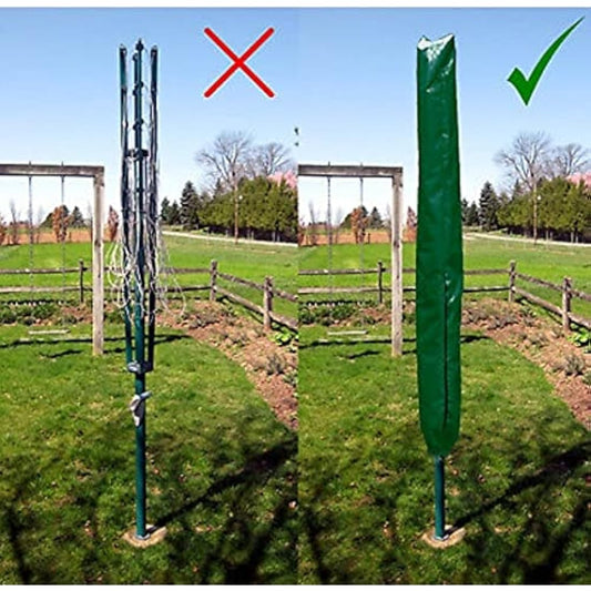 EasyShopping247®UK - Rotary Airer Cover (Green) Universal Fit with Zip and Drawstring to tighten Airer.420D Rotary Line Cover is Weather Resistant | Protection for Garden Dryer, Parasol,Airer.