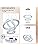 Dixun LED Chandeliers Modern Ceiling Light Fixture 3 Rings Adjustable Stainless Steel Pendant Light Chandelier for Bedrooms Living Room (Cool White)