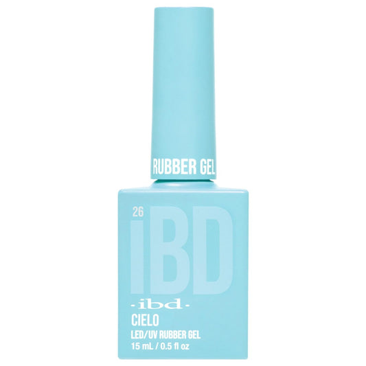 IBD Rubber Gel - Cielo - 15 ml - Made in USA - Premium Nail Polish for Durable Manicure and Smooth Nails - LED/UV Varnish