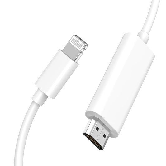 [Apple MFi Certified] Apple Lightning to HDMI Cable Adapter for iPhone,1080P Lightning to HDMI Digital AV Adapter HDTV Cord Compatible with iPhone 14