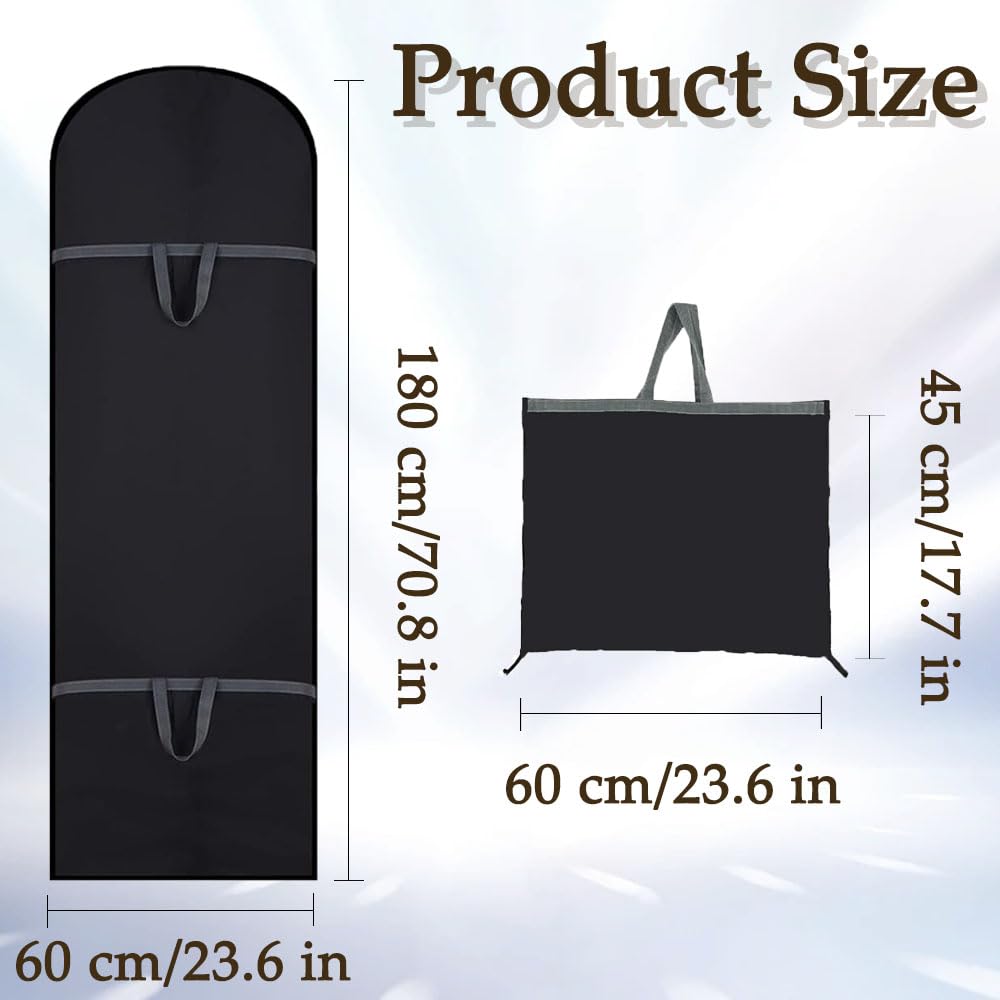 Clothes Bags Suit Bag Protector, 180x60 CM Covers Long Translucent Foldable Washable Cover