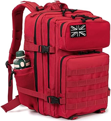 QT&QY Military Tactical Backpacks for Men Army Molle Daypack 25L/35L/45L Lage 3 Day Bug Out Bag Camping Hiking Rucksack with Bottle Holder