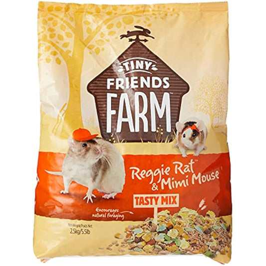 Supreme Petfoods Tiny Friends Farm Reggie Rat and Mimi Mouse Tasty Mix 2.5kg