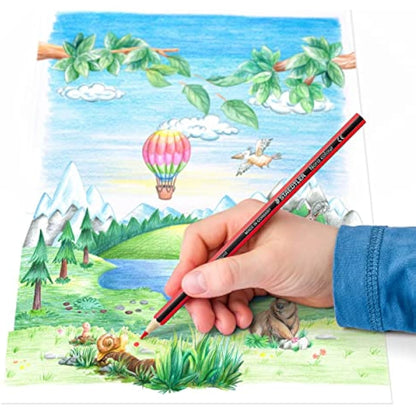 STAEDTLER 185 M36 Noris Colour Colouring Pencils - 36 Assorted Colours (Tin of 36 Pencils)