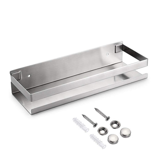 SUMNACON Bathroom Corner Shelf Stainless Steel Shelf for Bathroom Accessories, Wall Mounted Shelf for Kitchen, Bathroom, Living Room, Hotel (30cm,