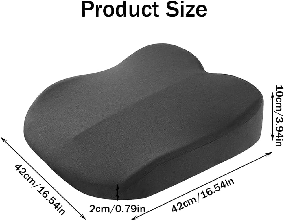 Accmuzzy Car Seat Cushion,Memory Foam Adult Car Booster Seat Cushions for Driving,Soft Comfort Driver Cushion for Height,Car Booster Seat for
