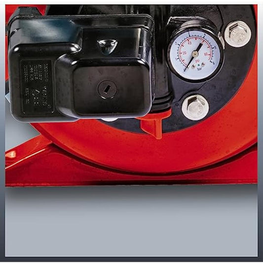Einhell Hauswasserwerk GC-WW 1046 N (1050 W, 4600 L/h max. flow rate, max. delivery pressure 4.8 bar, pressure switch, pressure gauge, 20 L tank), stainless steel