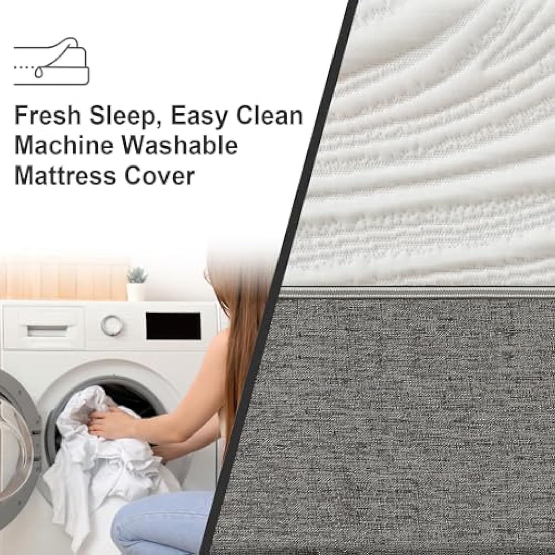 Twirest Single Mattress, Memory Foam Mattress, Medium Firm, Breathable Knitted, Soft and Skin Friendly Cloth, Mattress in a box (90x190x20cm)