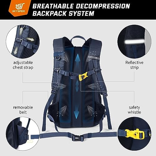 SKYSPER Rucksack 30L Hiking Backpack, Lightweight Travel Backpack Camping Pack for Men Women