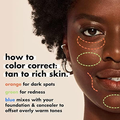 e.l.f. Camo colour Corrector, Hydrating & Long-Lasting Colour Corrector For Camouflaging Discolouration, Dullness & Redness, Vegan & Cruelty-Free, Blue
