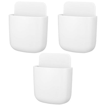 QINREN 3 Pcs Wall-Mounted Remote Control Storage Box