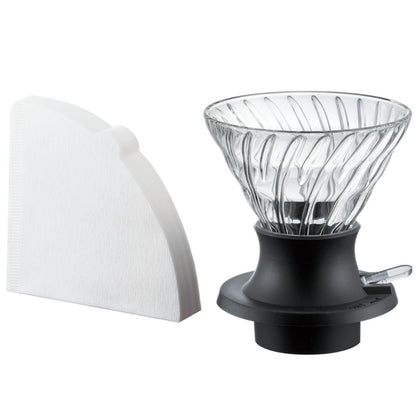 HARIO Prepare coffee according to the tea principle, immersion dripper switch, made in Japan, Black