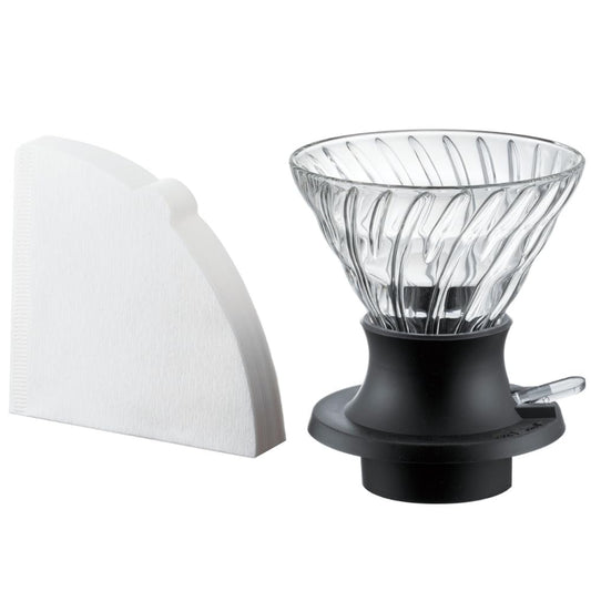 HARIO Prepare coffee according to the tea principle, immersion dripper switch, made in Japan, Black
