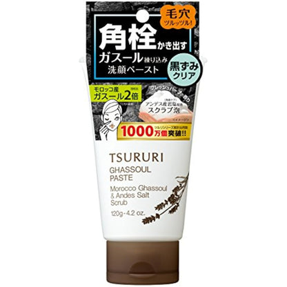 Bcl Tsururi Ghassoul Face Wash Paste Black Head Remover 120g [Health and Beauty]