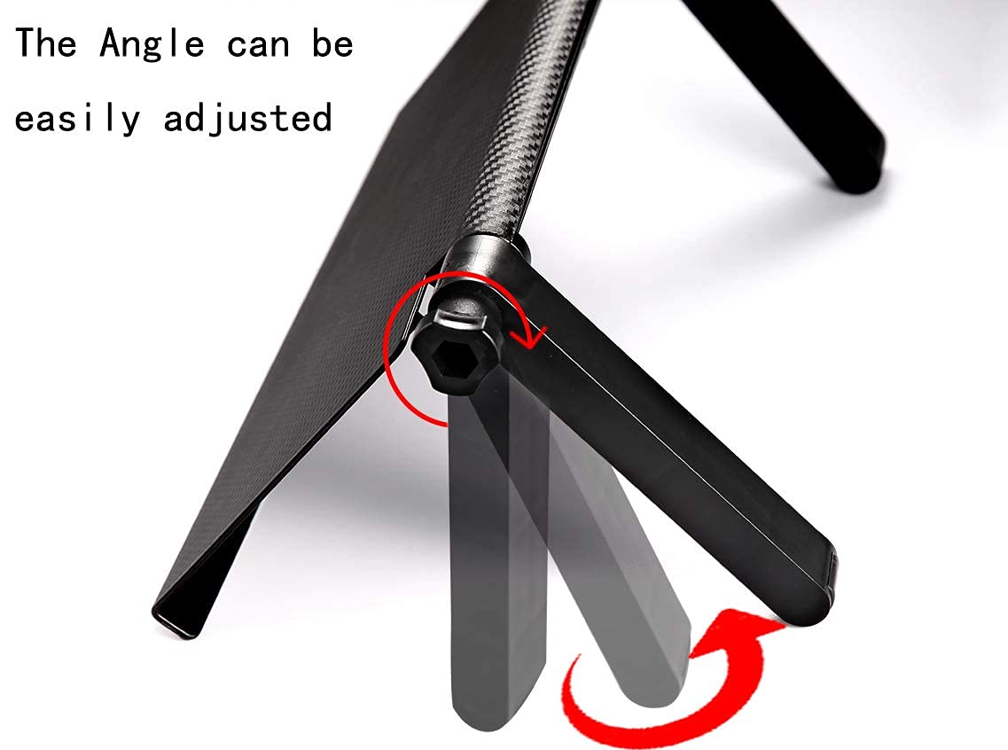 Jieddey Adjustable TV Shelf - Top Storage Stand For Foldable Screen Mounting Organizer Upper Shelf For Computer Flat Screen TV - Black