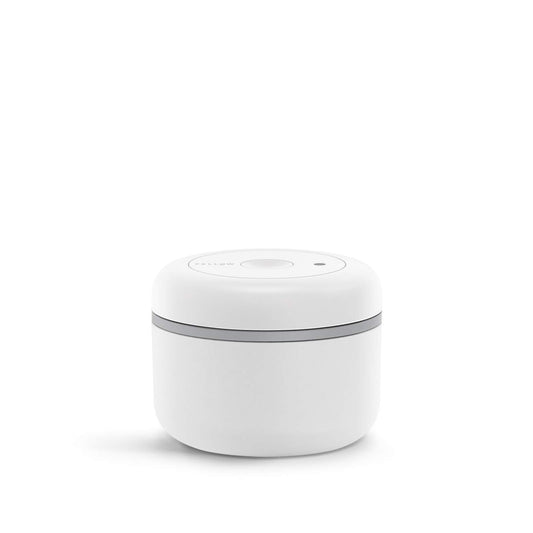 Fellow Atmos Vacuum Canister for Coffee & Food Storage - Airtight Sealed Container, Matte White, Small Coffee Bean Storage, 0.4 Litre Jar
