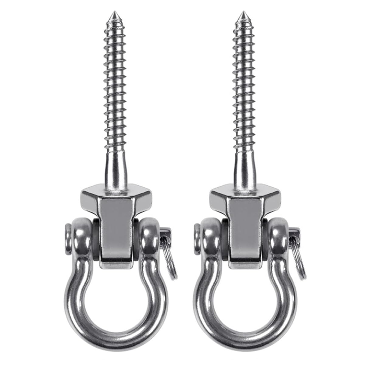 Namvo 2PCS Heavy Duty 304 Stainless Steel Swing Hook Swing Hanger with Bearings for Installation of Swings Yoga Hammocks Sandbags
