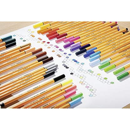 STABILO point 88 - Fineliner - Pack of 18 - Assorted Colours