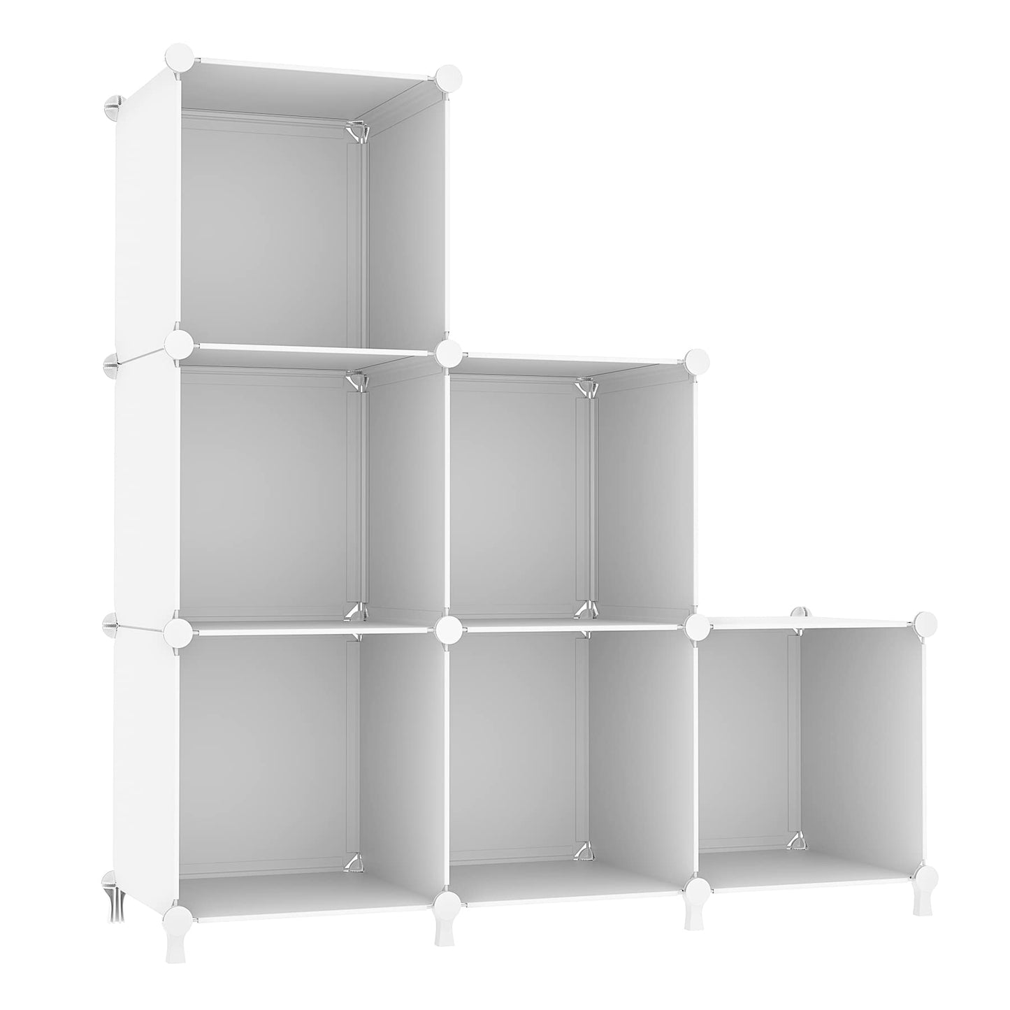 AWTATOS Cube Storage Organizer, Storage Cubes Shelve Bookshelf 6 Cube,White