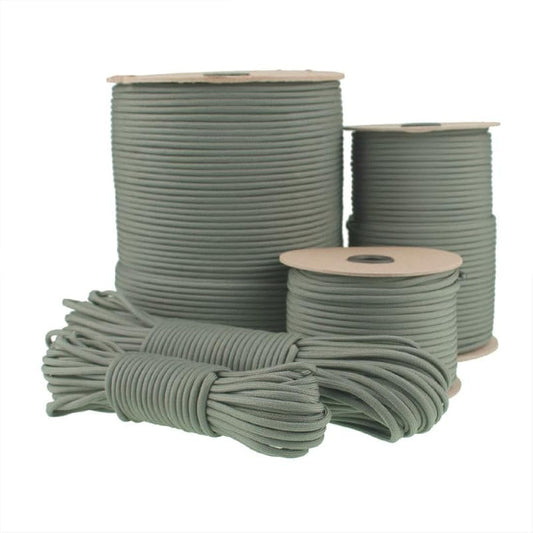 Paracord 275 2.2 mm 100 m Nylon Rope Cord Nylon Cord for Bracelets Guy Ropes Camping Rope Washing Line Masonry Cord Tent Cord for Army Netting Survival Kit Equipment Grey #030 2.2 mm 100 m