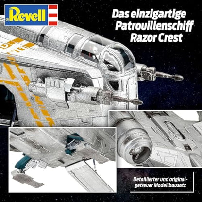 Revell 06781 Star Wars: The Mandalorian Razor Crest™ (Din Djarin) 1:72 Scale Unbuilt/Unpainted Plastic Model Kit