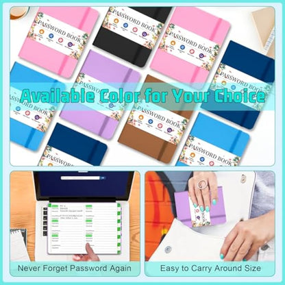 Password Keeper Journal Notebook for Computer & Website Logins Purple