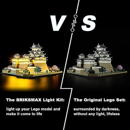 BRIKSMAX Led Lighting Kit for LEGO Himeji Castle - Compatible with Lego 21060 Architecture Building Set- Not Include Lego Set