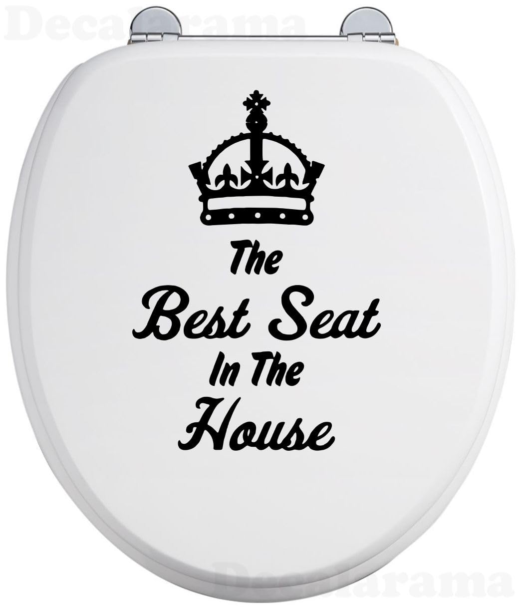Funny Toilet Sticker The Best Seat in The House Cute Waterproof Vinyl Decal