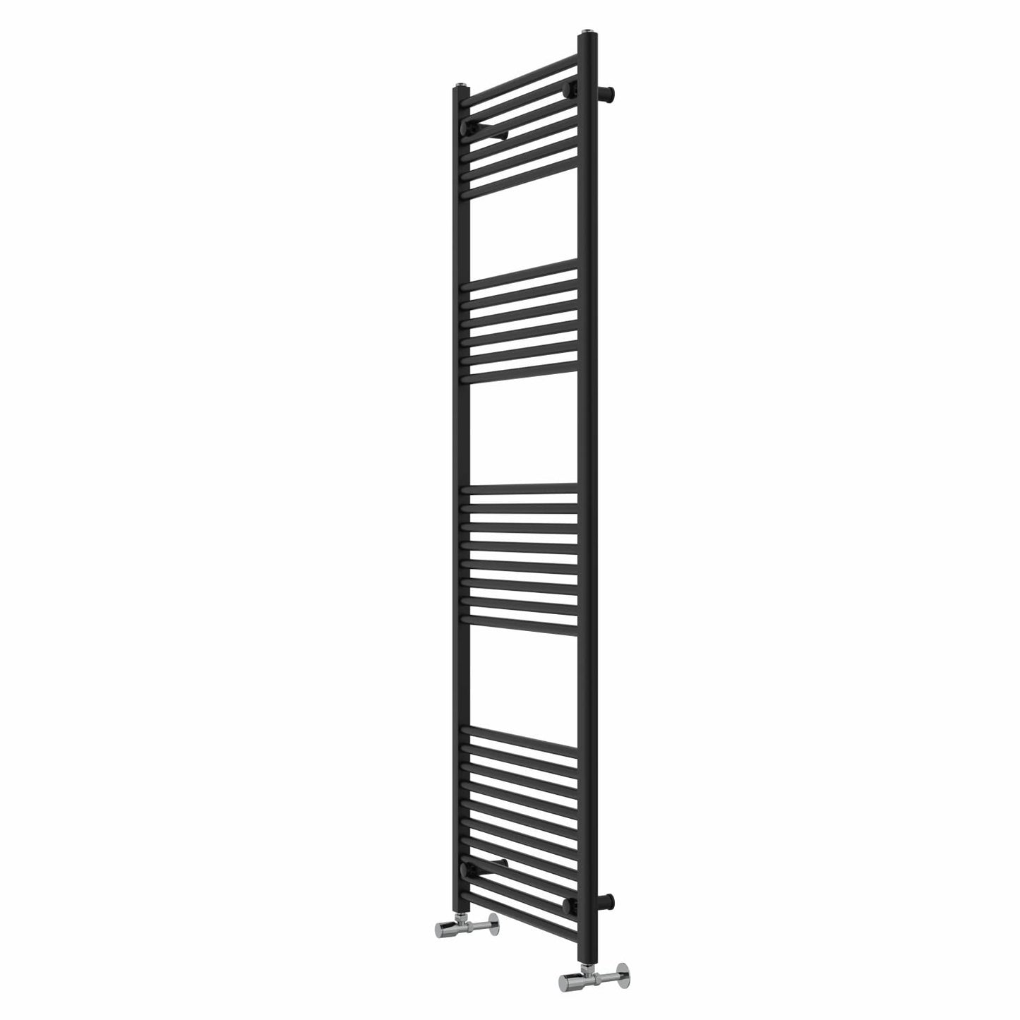 Warmehaus Straight Heated Towel Rail Black Bathroom Radiator 1800x600mm