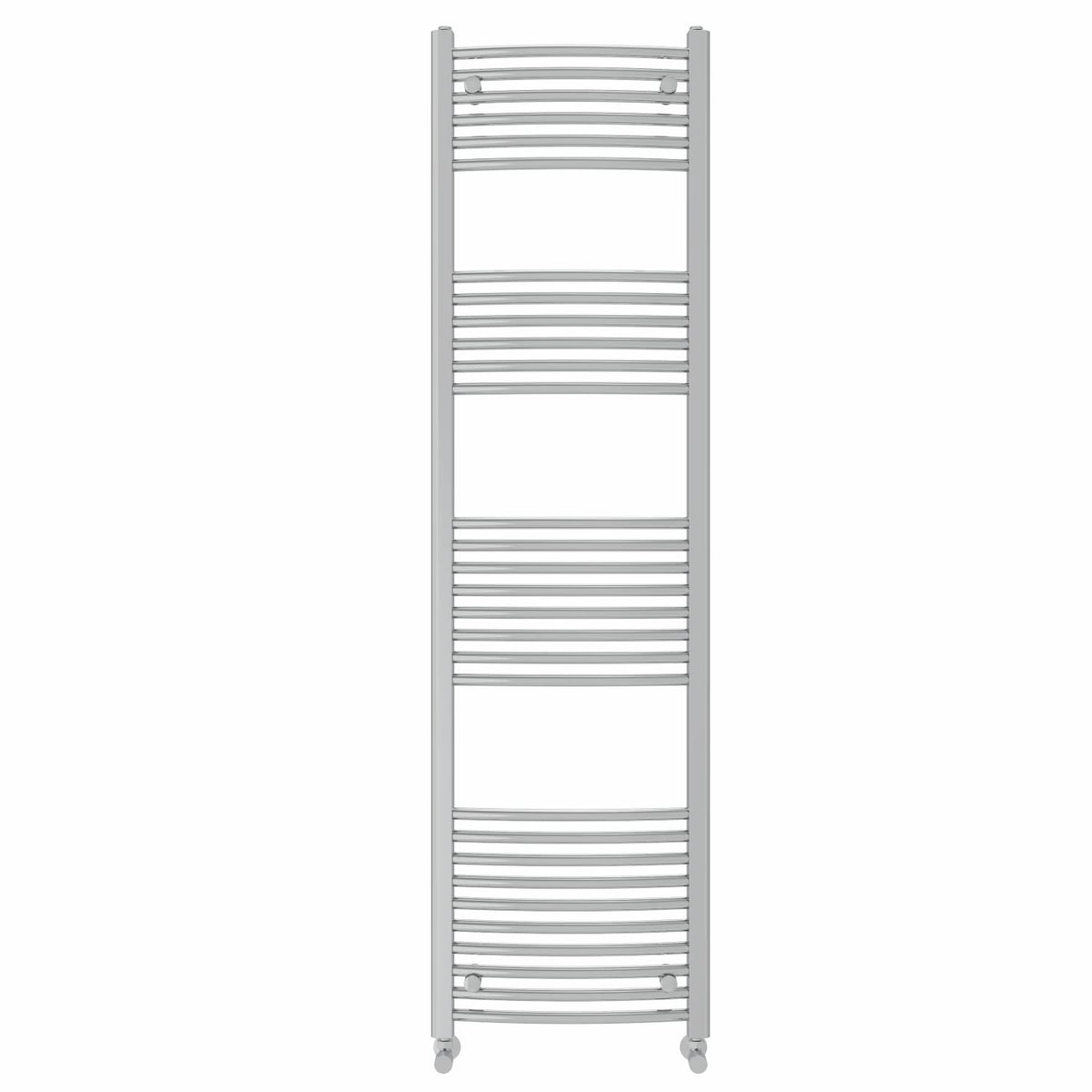 NRG Curved Chrome Bathroom Heated Towel Rail Radiator 1800x500mm