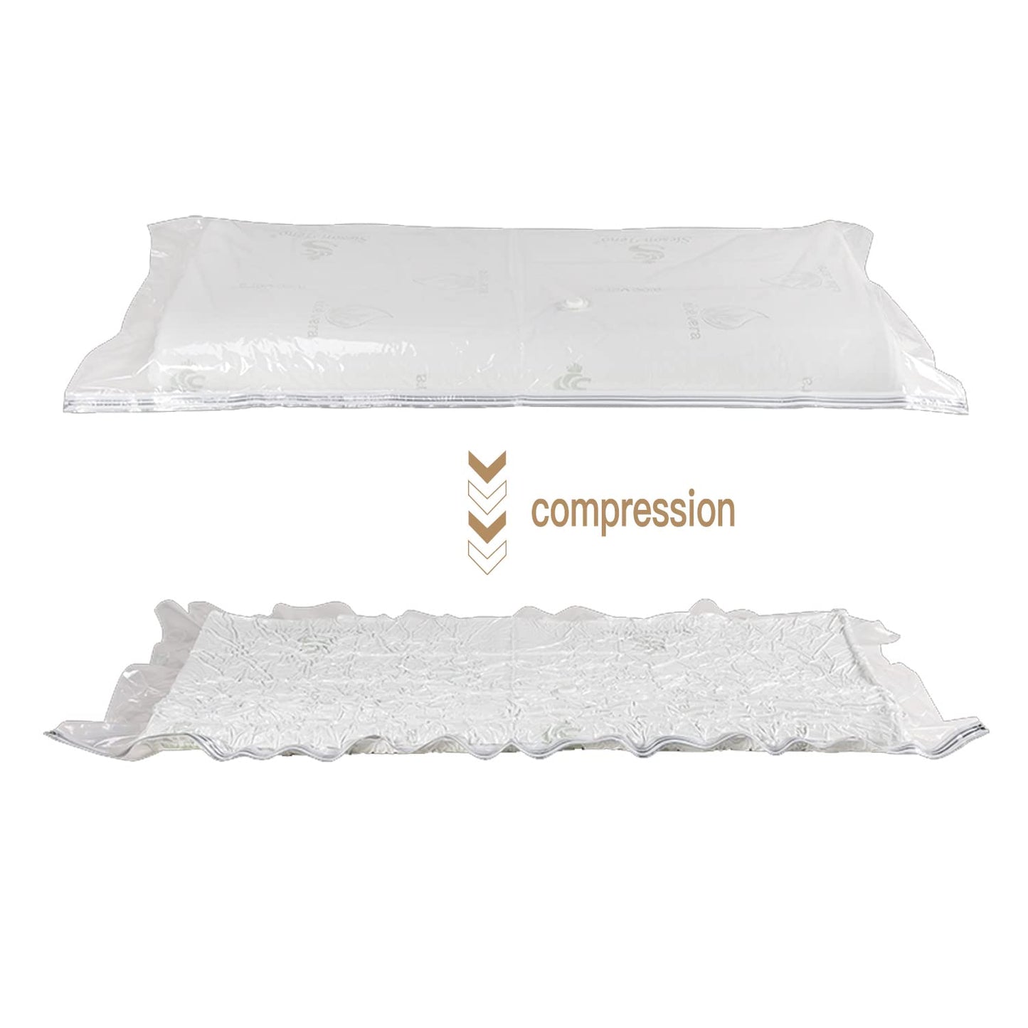 Large Vacuum Storage Bags for Mattress Clothes Waterproof Sealable Reusable Space Saver Bags, Compress Mattress By 80%, No Vacuum Pump 86.7 * 39.3in