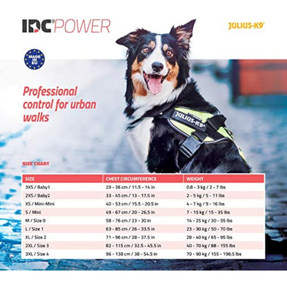 JULIUS-K9 IDC Powerharness, Size: XS/Mini-Mini, Dark Purple
