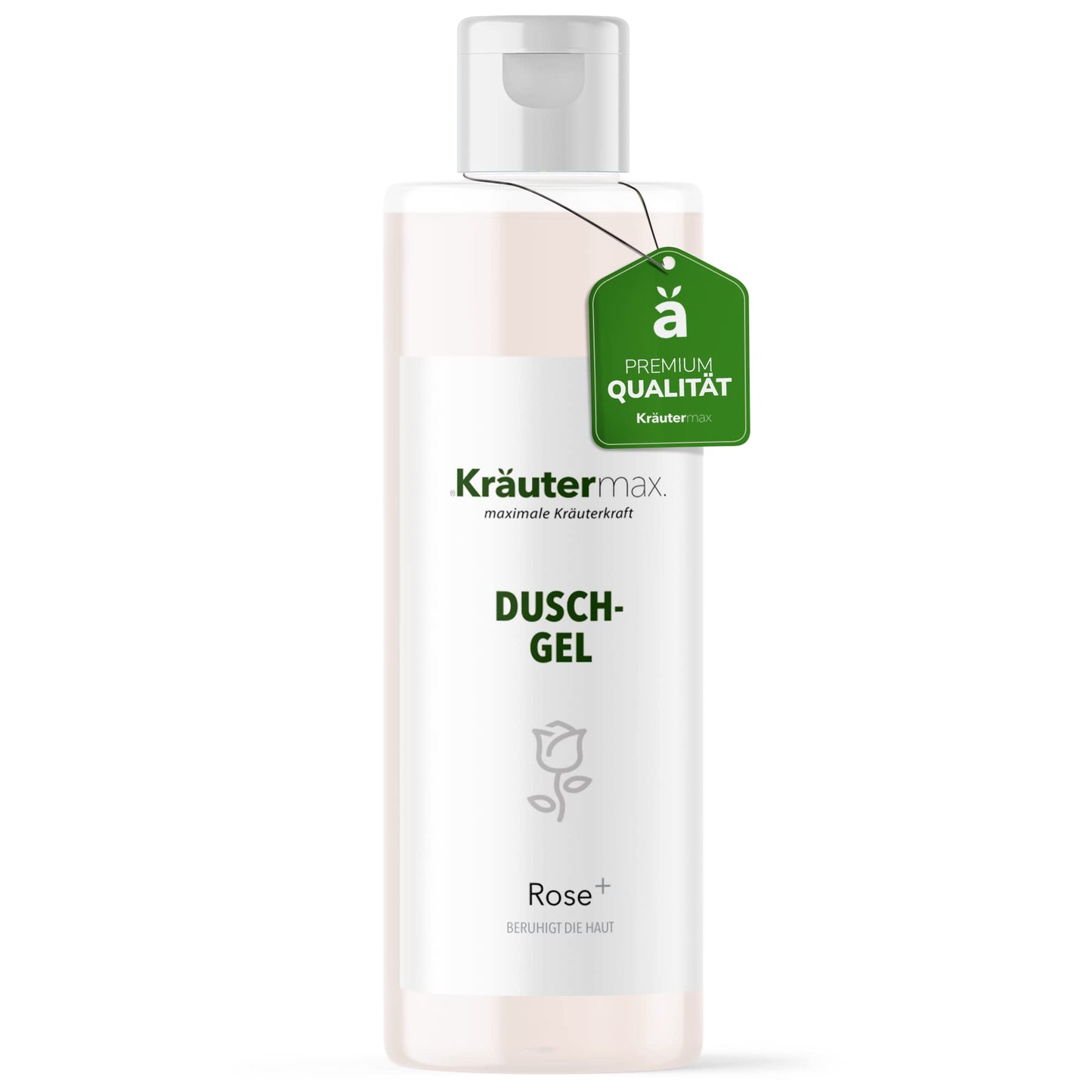 Rose Shower Gel with Damascena Rose Oil, also usable as a Rose-scented Shampoo, 1 x 250 ml